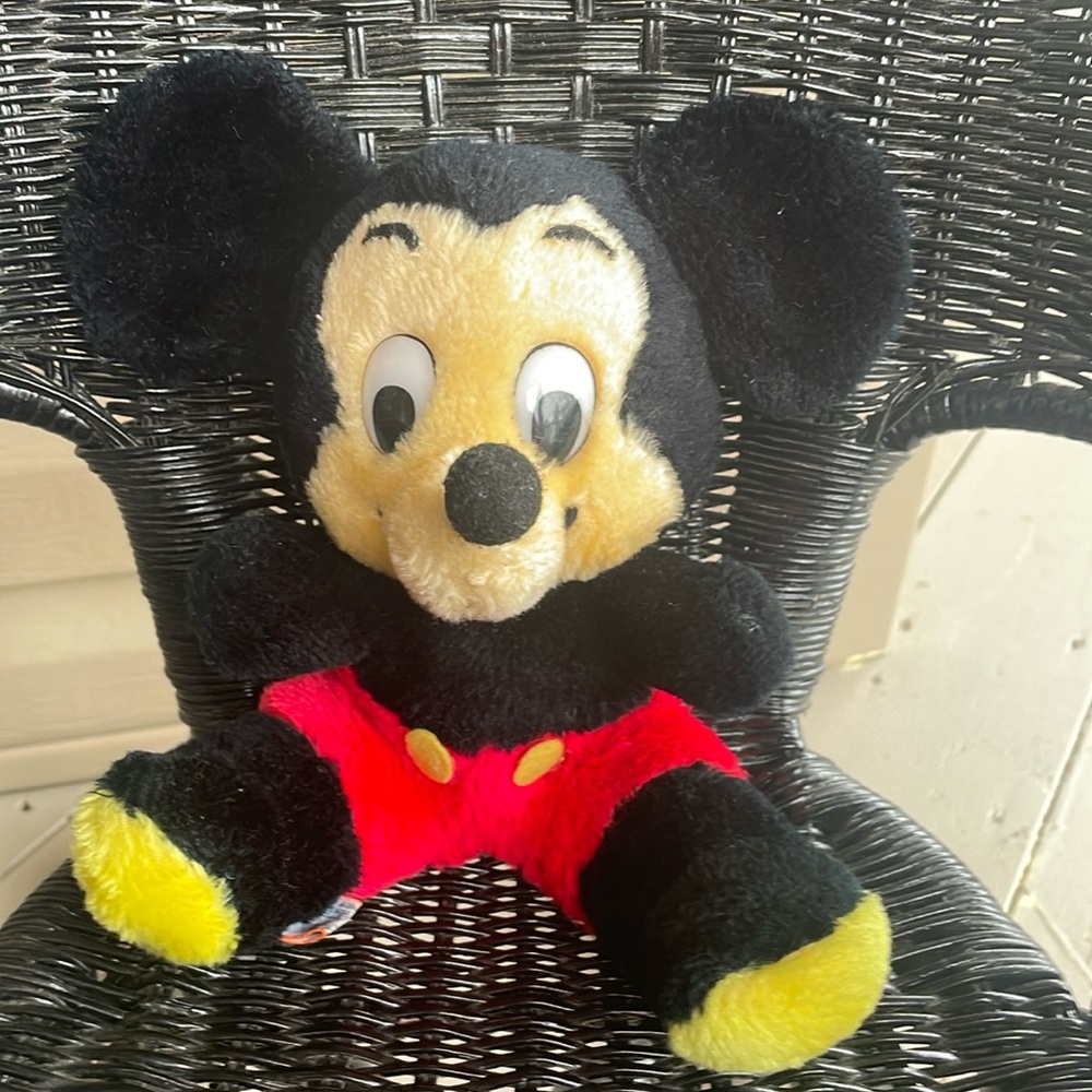 🖤VTG Mickey Mouse Stuffy  , Made in Korea